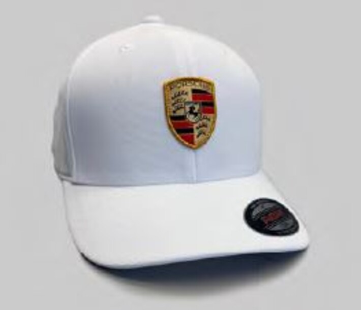 Porsche Cap in Weiß mit Wappen