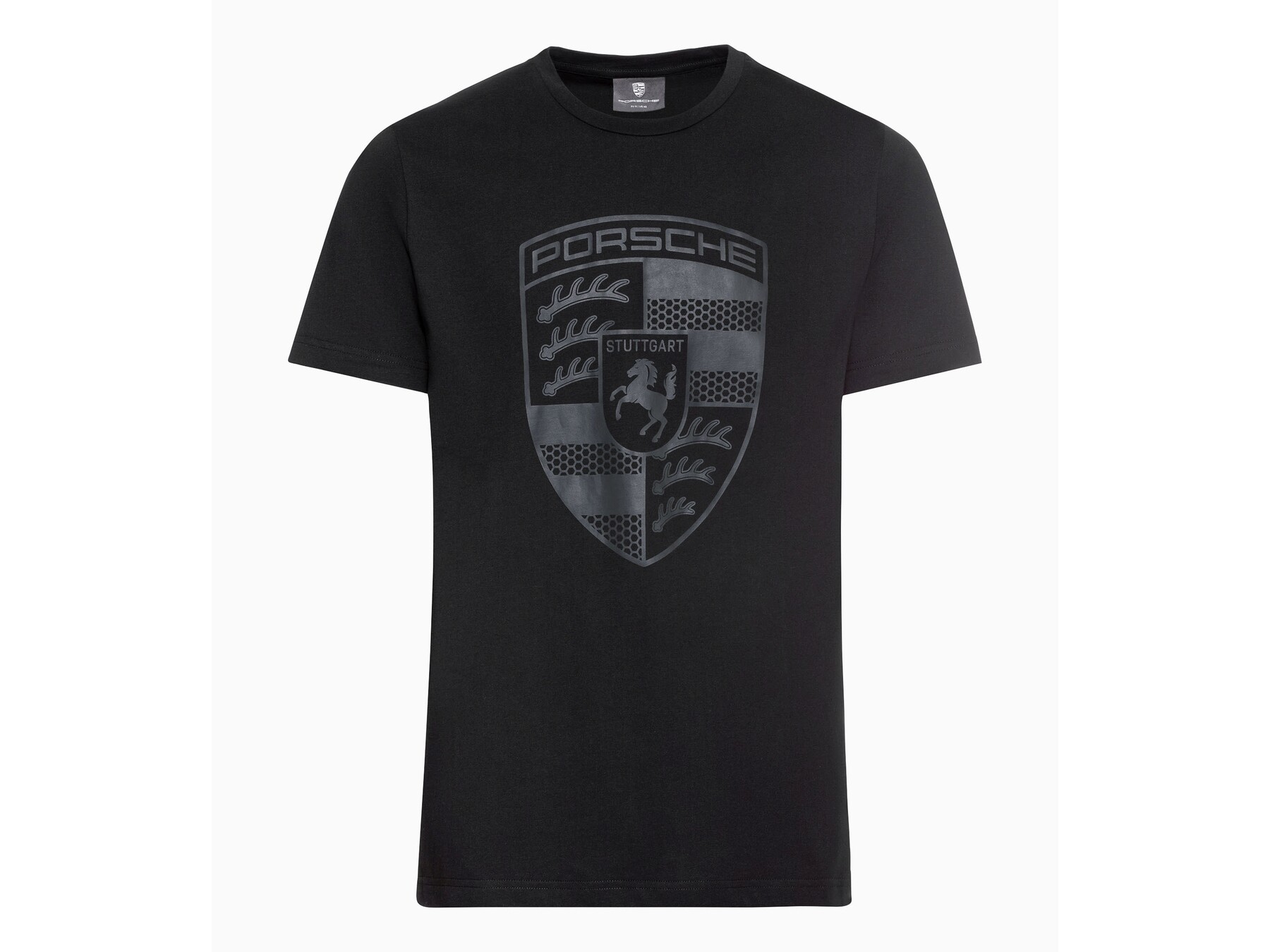 Porsche Herren T-Shirt Wappen schwarz, Gr. 3XL