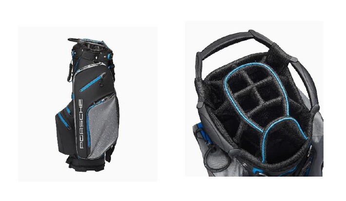 Porsche Golf Cartbag, Schwarz/Grau