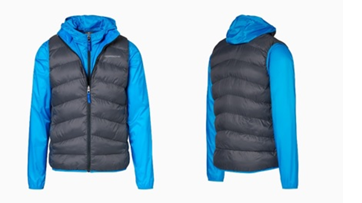 Porsche Herren Jacke / Weste 2-in-1, blau