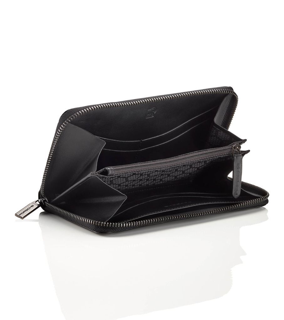 Porsche Damen Ledergeldbörse, Schwarz