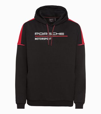 Porsche Herren Hoody Gr.L, Schwarz/Rot