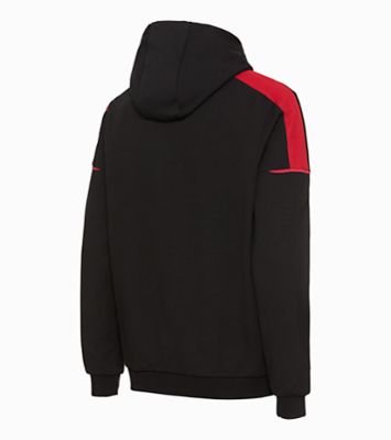 Porsche Herren Hoody Gr.L, Schwarz/Rot