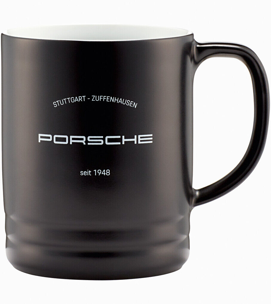 Porsche Riesen Porzellantasse in Schwarz