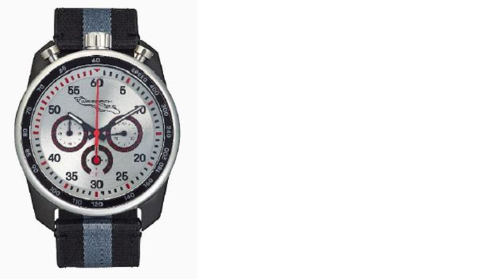 Porsche Renn-Chronograph,  silber-schwarz