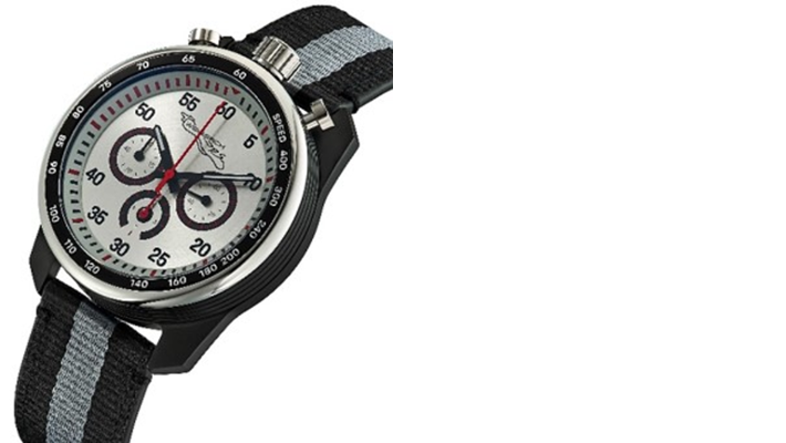 Porsche Renn-Chronograph,  silber-schwarz