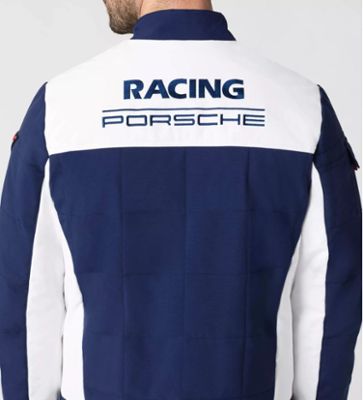 Porsche Herren Racing Jacke, Gr. XS, blau-weiss