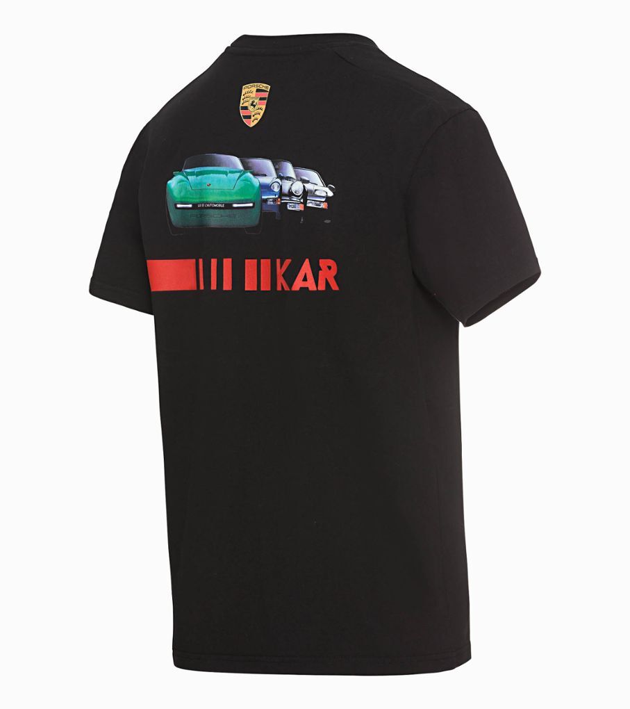 Porsche Unisex T-Shirt 968 L'Art, Gr. XS, schwarz