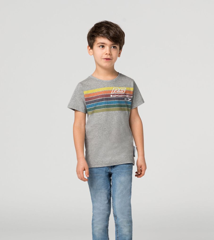 Porsche RS 2.7 Kinder T-Shirt Gr. 110/116 in Grau/Bunt