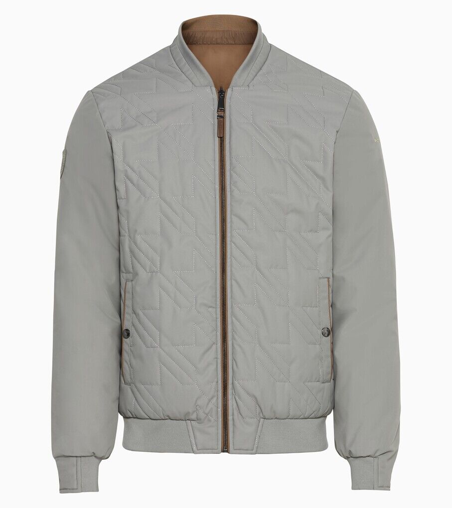 Porsche Herren Heritage Wendejacke, Gr. M in Grau/Braun