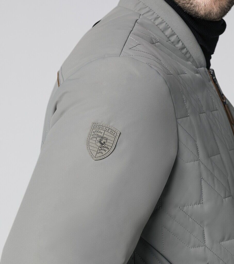 Porsche Herren Heritage Wendejacke, Gr. M in Grau/Braun