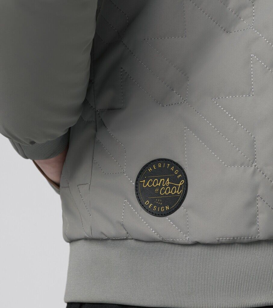 Porsche Herren Heritage Wendejacke, Gr. M in Grau/Braun