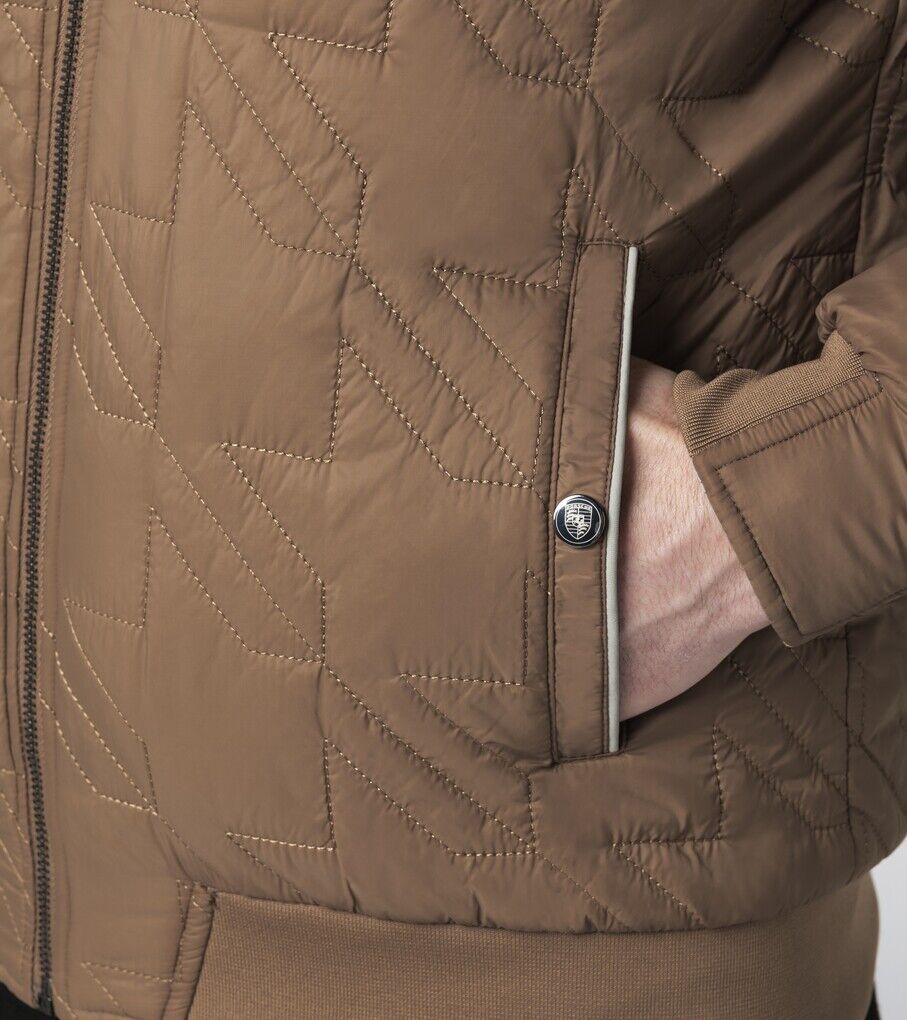 Porsche Herren Heritage Wendejacke, Gr. M in Grau/Braun