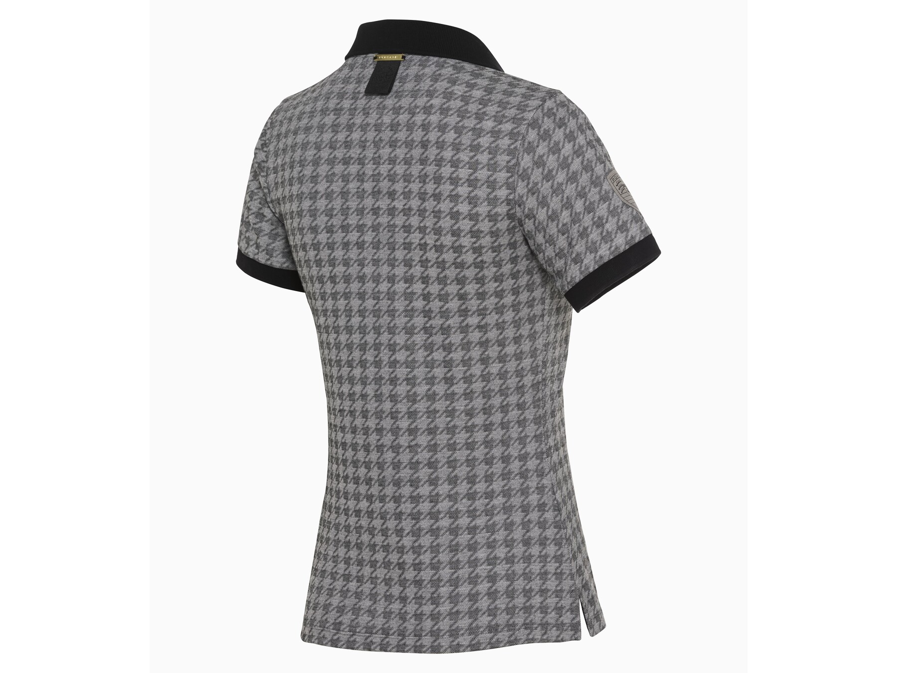 Porsche Damen Heritage Polo-Shirt, Gr. S in Schwarz/Grau