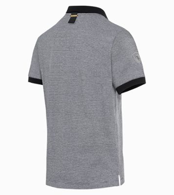 Porsche Herren Heritage Polo-Shirt, Gr. XS in Schwarz/Grau