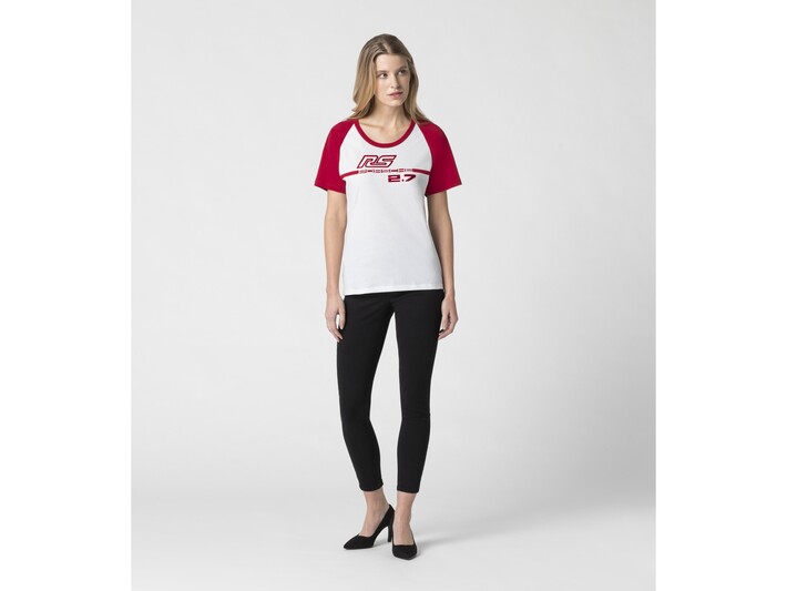 Porsche Damen RS 2.7 T-Shirt, Gr.L, rot-weiss