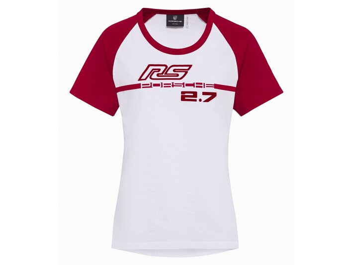 Porsche Damen RS 2.7 T-Shirt, Gr.S, rot-weiss