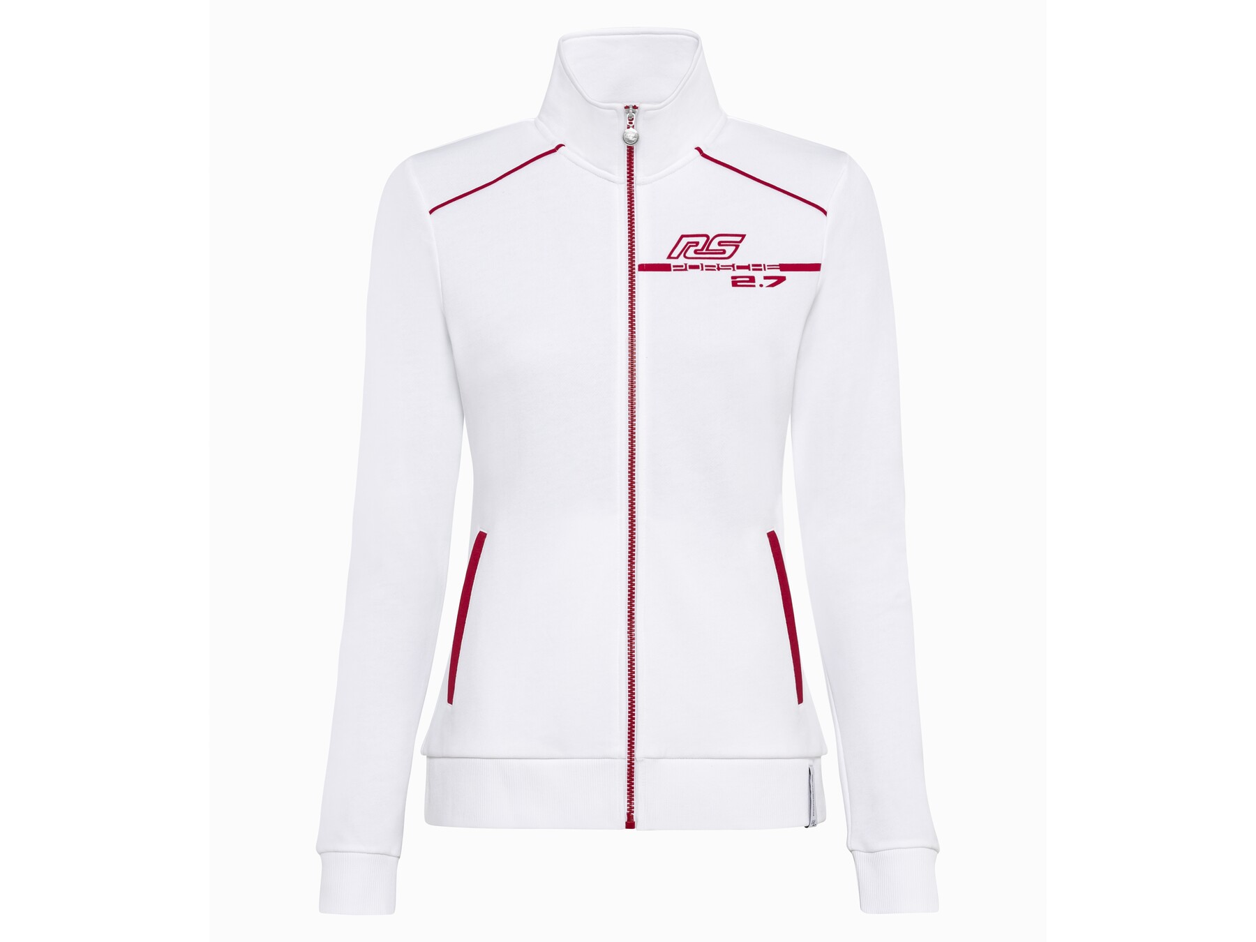 Porsche Damen RS 2.7 Trainingsjacke, Gr. XS, weiss-rot