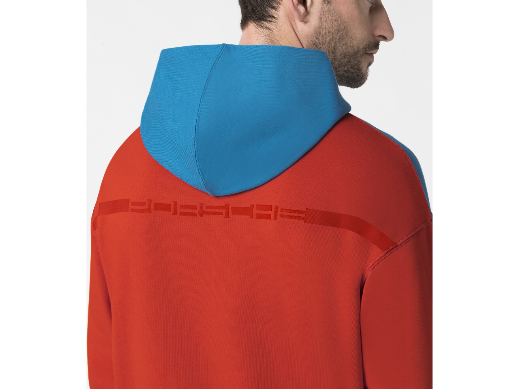 Porsche Herren RS 2.7 Kapuzenpullover, Gr. S, blau-orange
