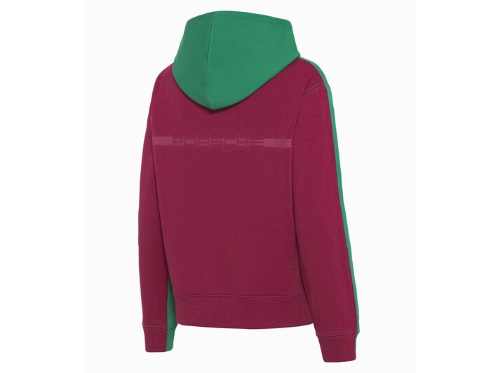 Porsche Damen RS 2.7 Kapuzenpullover, Gr. L, grün-rot