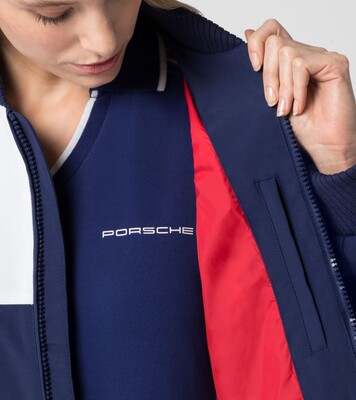 Porsche Damen Racing Jacke, Gr. XXL, blau-weiss