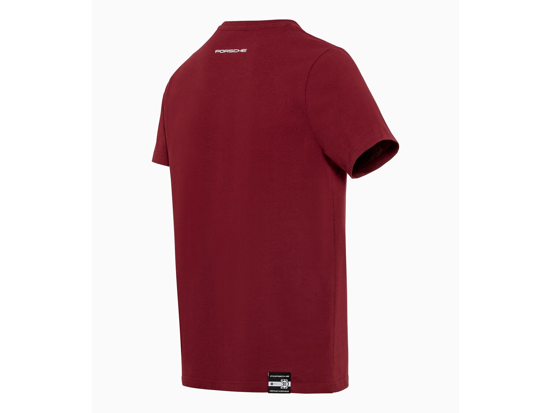 Porsche Herren T-Shirt Crest Gr. S, in Bordeauxrot