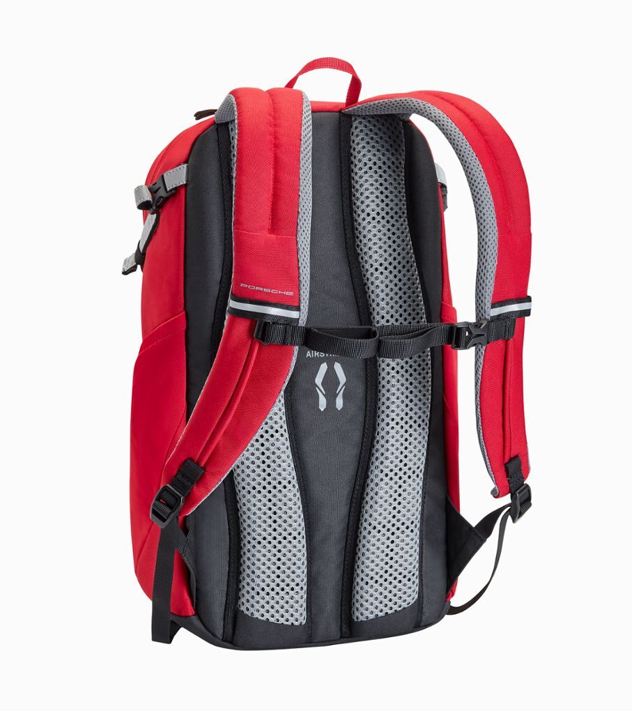 Porsche Schulrucksack in Rot mit Porsche Schriftzug