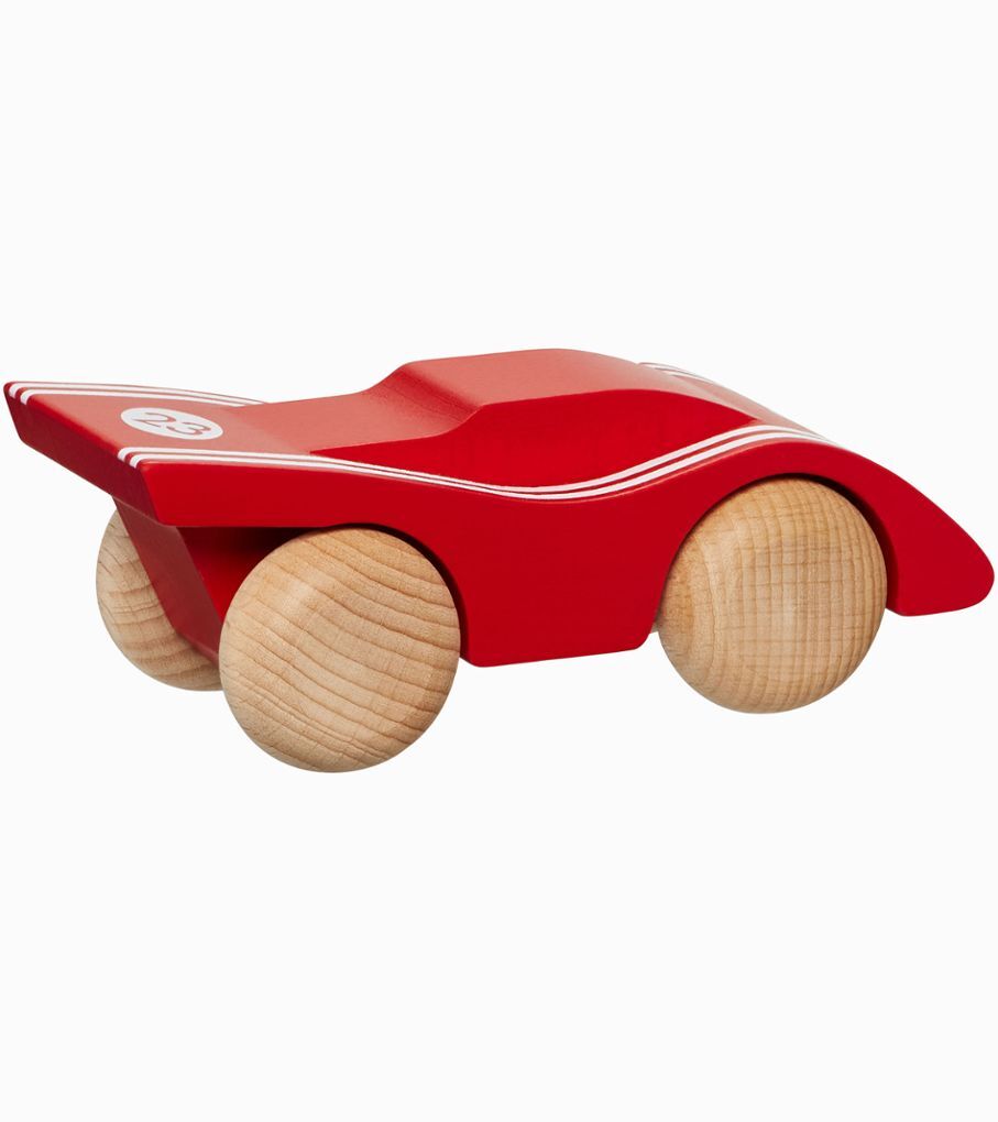 Porsche 917 Spielzeug Holzauto rot/weiss