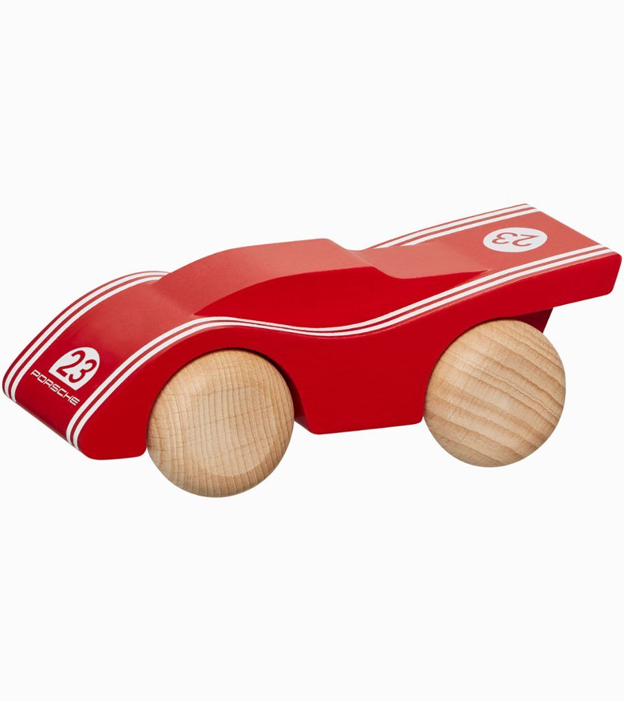 Porsche 917 Spielzeug Holzauto rot/weiss