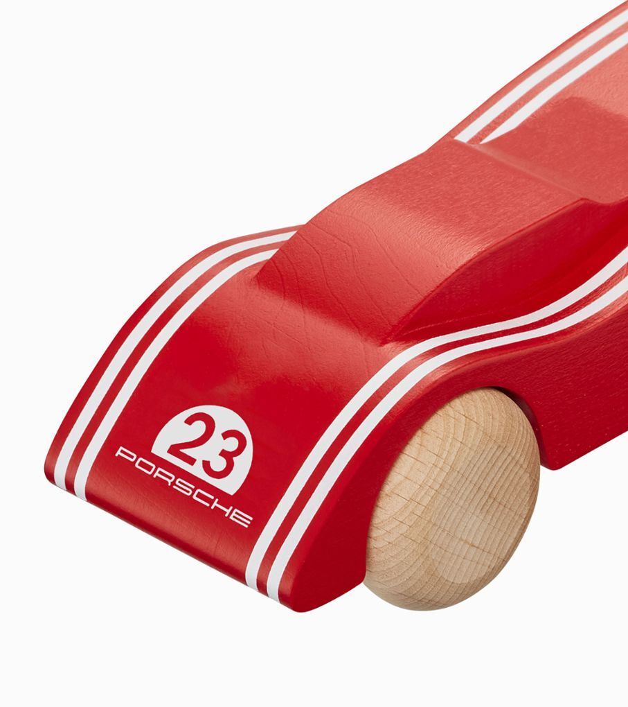 Porsche 917 Spielzeug Holzauto rot/weiss