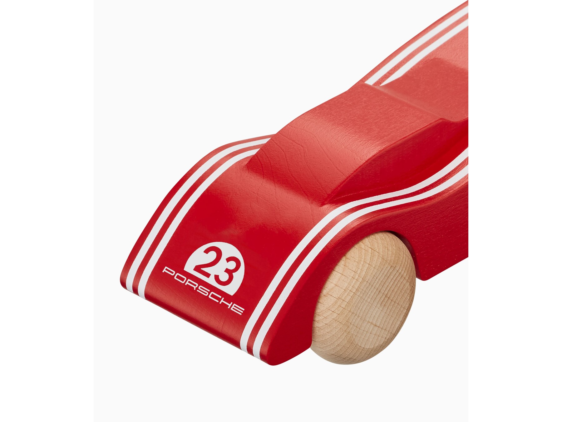 Porsche 917 Spielzeug Holzauto rot/weiss