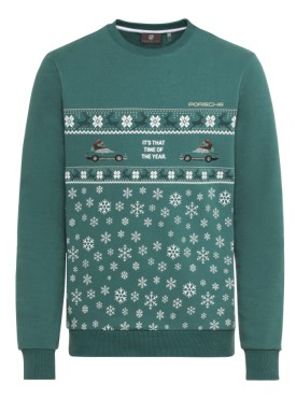 Porsche Weihnachts-Pullover Gr. S in Grün