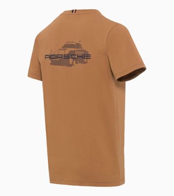 Porsche 911 Dakar T-Shirt Unisex Gr. L in Camel