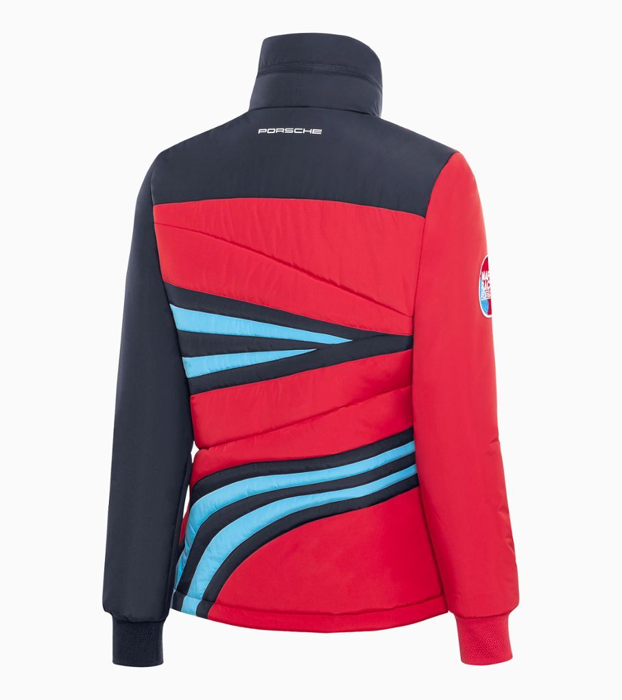Porsche Martini Racing Damen Steppjacke Gr. L, in Dunkelblau/Rot