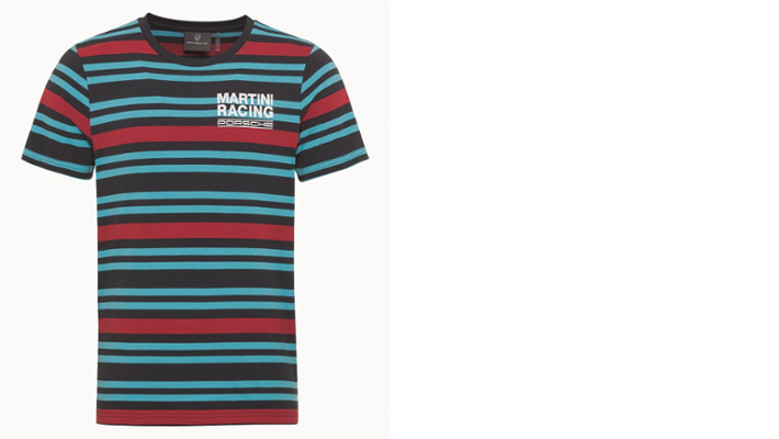 Porsche Martini Racing Herren T-Shirt Gr. L, Gestreift