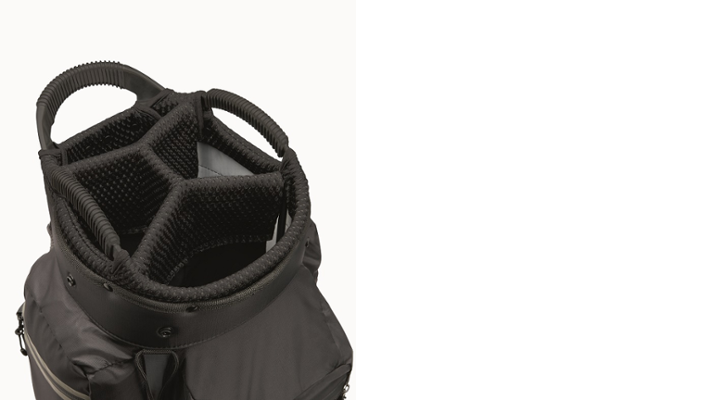 Porsche Golf Cartbag in Schwarz/Grau