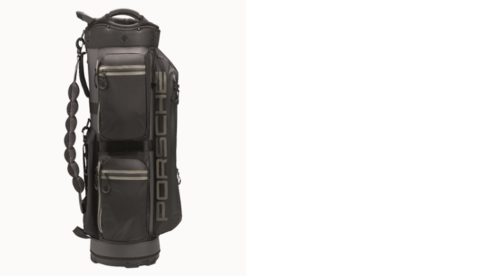 Porsche Golf Cartbag in Schwarz/Grau