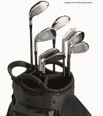 Porsche Golf Cartbag in Schwarz/Grau