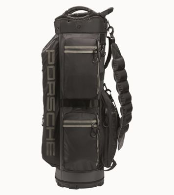Porsche Golf Cartbag in Schwarz/Grau