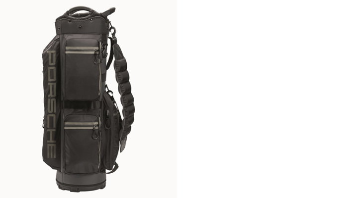 Porsche Golf Cartbag in Schwarz/Grau