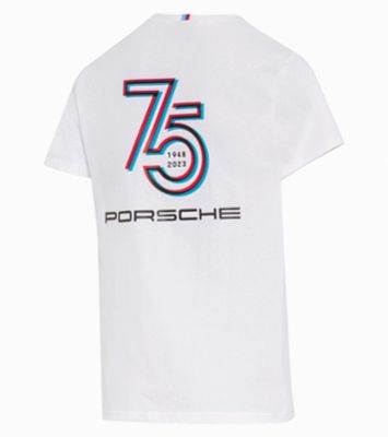 Porsche Herren T-Shirt 75 Jahre Gr. XS, in Weiss