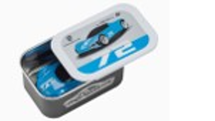 Porsche Modellauto Vision GT 1:64, in Pastellblau