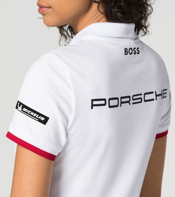 Porsche Damen Motorsport Polo- Shirt  Gr.L in Weiss