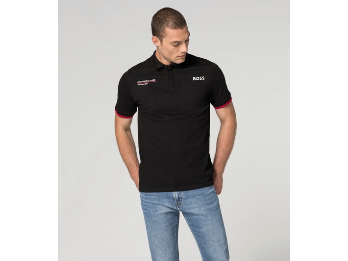 Porsche Herren Motorsport Polo- Shirt  Gr.S in Schwarz