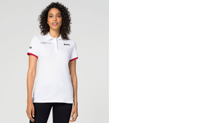 Porsche Damen Motorsport Polo- Shirt  Gr.XXL in Weiss