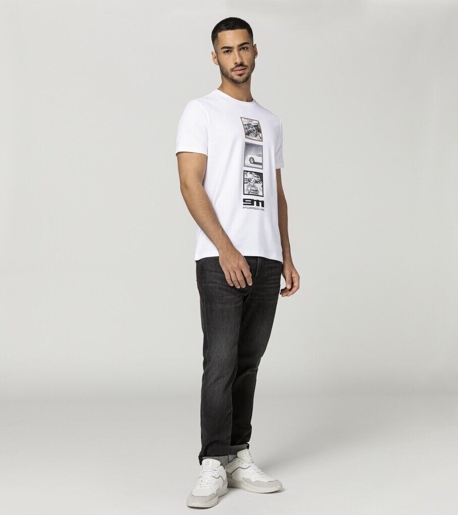 Porsche Unisex T-Shirt 60 Jahre 911 Gr. XS, in Weiss