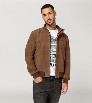 Porsche Herren Lederjacke 60 Jahre 911 Gr. XS, in Cognac