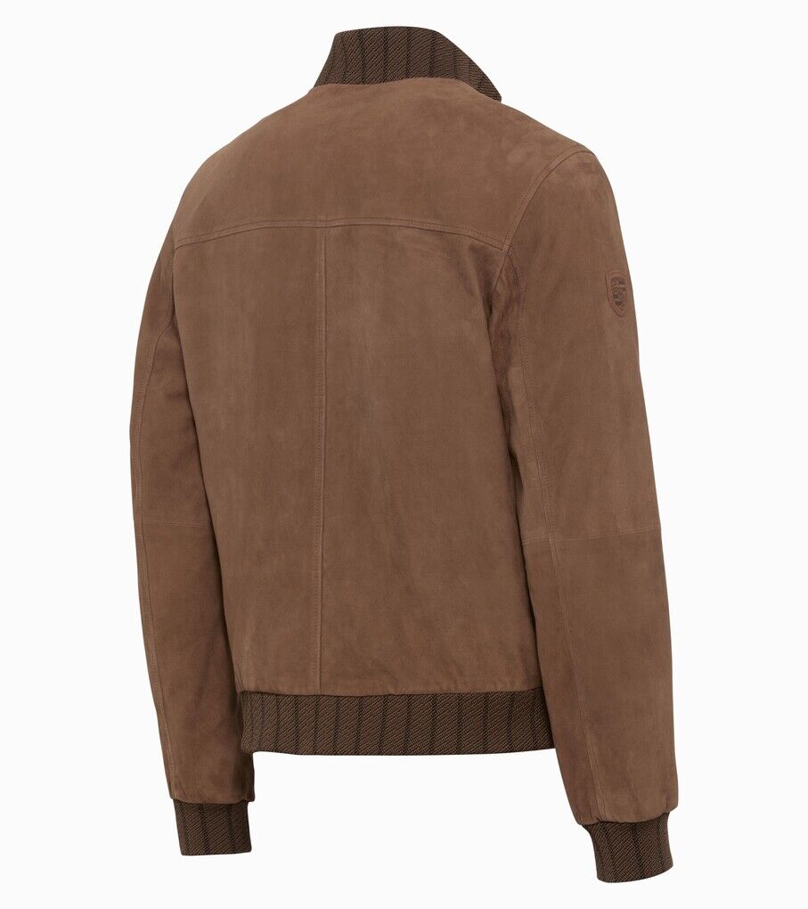 Porsche Herren Lederjacke 60 Jahre 911 Gr. M, in Cognac