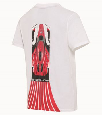 Porsche Penske Motorsport T-Shirt Unisex Gr. XL, in Weiss