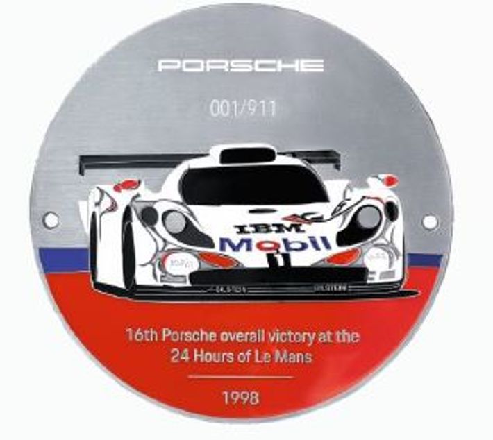 Porsche GT1 Grillbadge